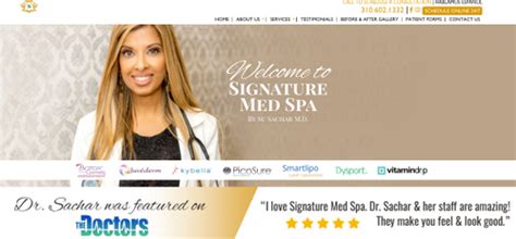 medical spa website design    med spa website