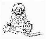 Burton Coloring Nightmare Claws Sketchite Sally sketch template