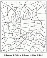 Christmas Coloring Number Numbers Color Pages Printable Kids Sheets Activity Worksheets Printables Holiday Colors Candle Candles Crafts Paint Sheet Adults sketch template