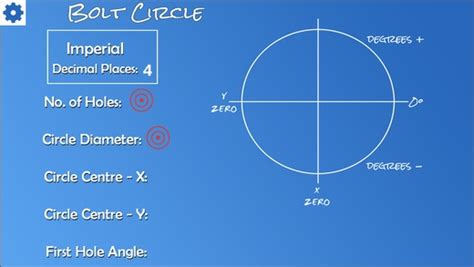 mc bolt circle calculator