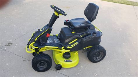 Ryobi 48 Volt Electric Riding Lawn Mower For Sale Ronmowers