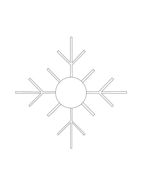 printable snowflake templates      snow day page