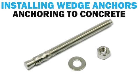 install wedge anchors  concrete fasteners  youtube