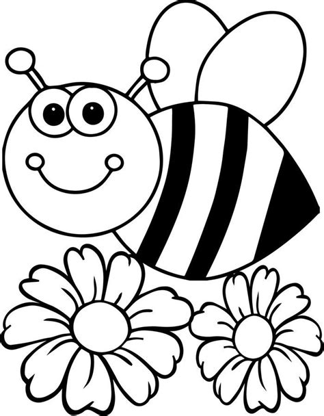 printable bee coloring pages printable word searches