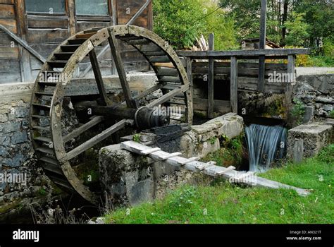 watermill  rosia transylvania romania stock photo alamy