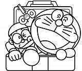Doraemon Nobita Box Pages Coloring Printable Kids Categories sketch template