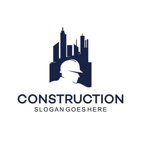 construction logo template suitable  construction company brand vector format  easy