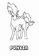 Coloring Ponyta Pokemon Pages Printable Color Print Para Hellokids Online Legendary Fire sketch template