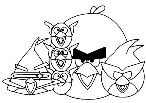 printable angry birds space coloring page  printable coloring pages