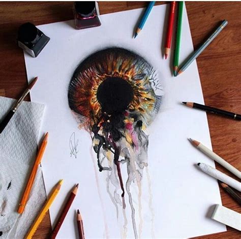 art colorful drawing eye image   favimcom