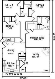 bedroom house plans  sq ft home design