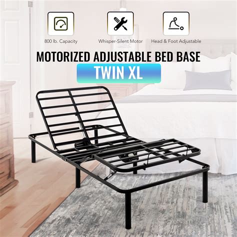 adjustable bed frame  quiet electric motor wired control twin xl