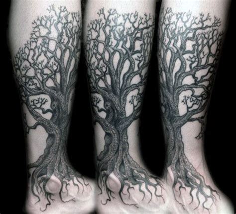 50 Oak Tree Tattoo Designs For Men Leaves And Acorns Tattoo