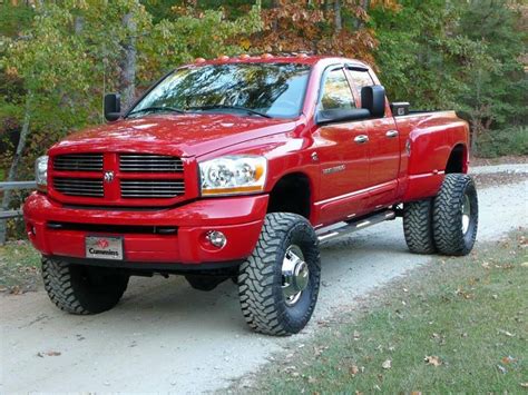 red dodge cummins dually lifted trucks trucks dodge trucks lifted