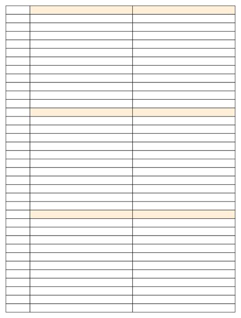 printable lined paper  columns