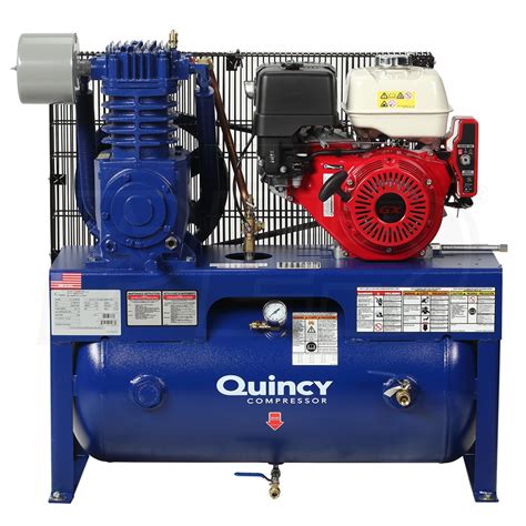 quincy ghhcb qt  hp  gallon  stage truck mount air compressor  electric start