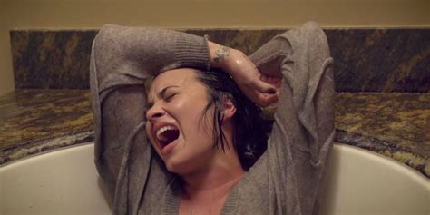 Watch Demi Lovato Belt In A Bathtub In The Stone Cold Video