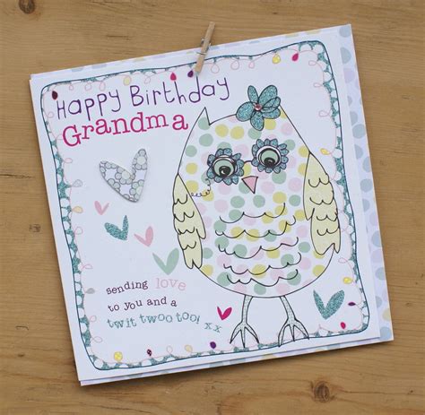 happy birthday grandma card  molly mae notonthehighstreetcom