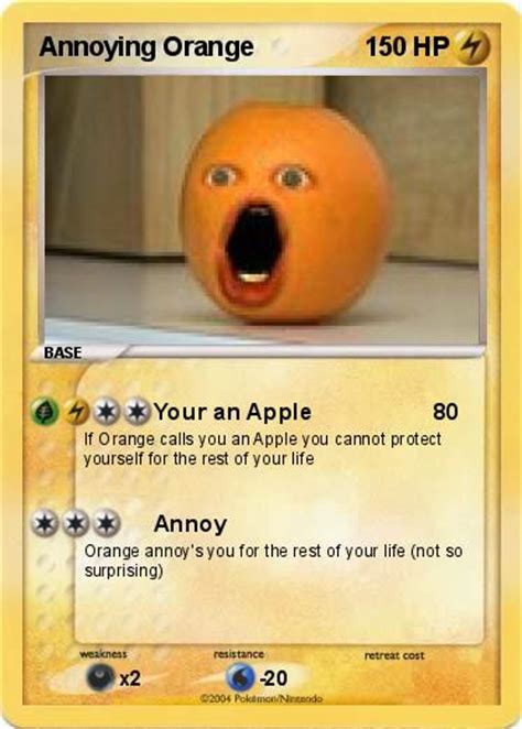 pokemon annoying orange     apple  pokemon card