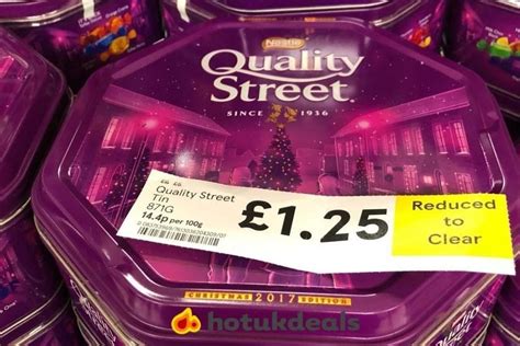 quality street sale shoppers rush  buy    massive discounts  independent