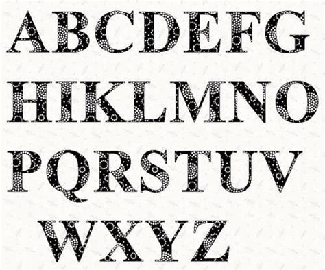 inchletterstencilsalphabet letter stencils  printable