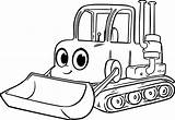 Bulldozer Drawing Coloring Excavator Pages Getdrawings sketch template