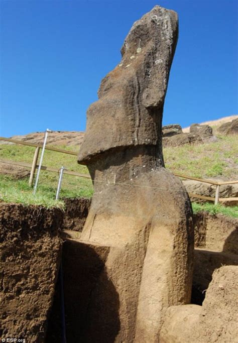 hidden secrets   moai  famous easter island heads   bodies  vintage