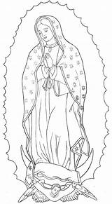 Guadalupe Virgencita Chicano Dibujar Señora María Religious Tatuaje Jesús Piña Bordado Santísima Mexicano Rayos Mejorada Repujado Hrvy sketch template