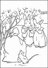 Rabbit Peter Coloring Pages Site Movie Coloring2print sketch template