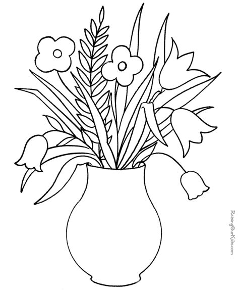 flower coloring pages  preschoolers coloring home