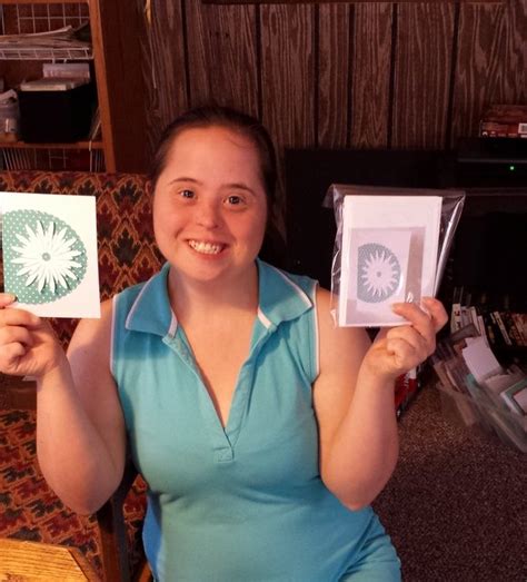 woman with down syndrome owns and operates greeting card business the mighty