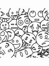 Kleurplaat Emojis Kleurplaten Ausmalen Emotki Kolorowanki Emijis Smileys Squishies Dzieci Emoticons Genial Stemmen sketch template