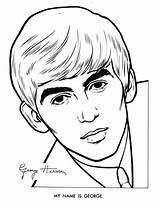 Beatles Rostros Retratos sketch template