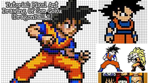 Goku Pixel Art Simple Drawing Pattern Sexiz Pix