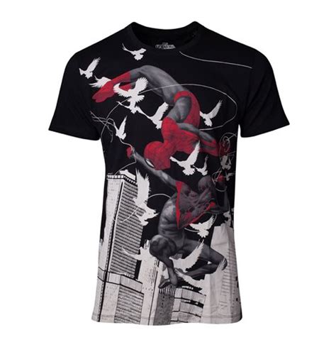 Buy Marvel Comics Spider Man Miles Morales Print T Shirt