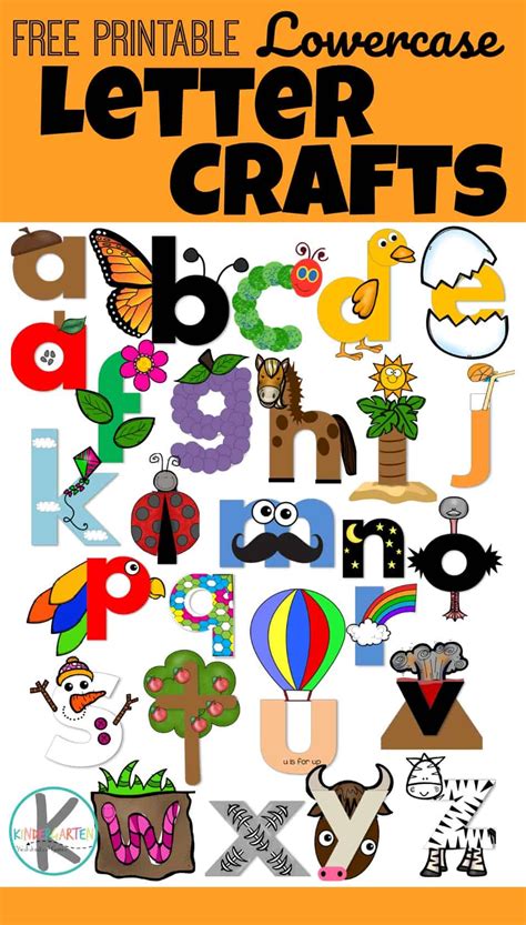 printable lowercase alphabet crafts alphabet crafts preschool