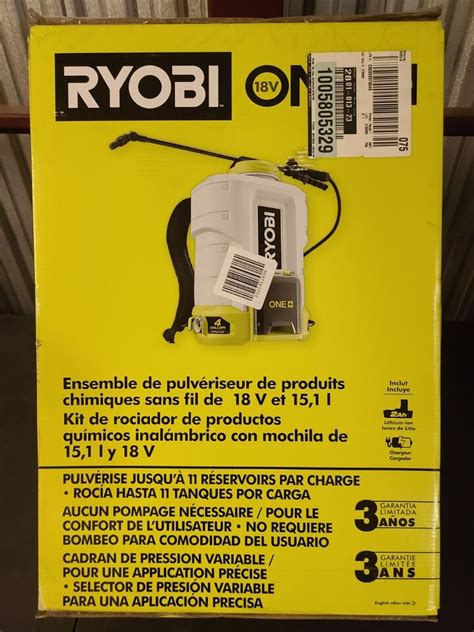 Ryobi One P2860 4 Gal Backpack Sprayer New In Box 46396026774 Ebay
