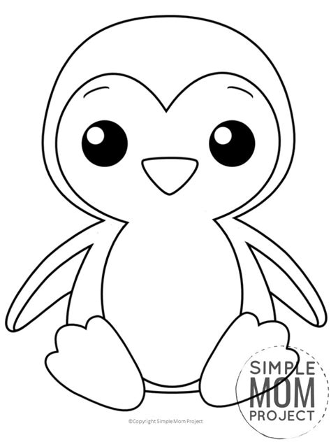 printable penguin coloring page penguin coloring pages cute