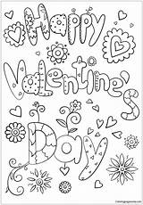 Valentine Pages Happy Coloring Valentines Printable Color Kids Adults Cards Coloringpagesonly Print Saint sketch template