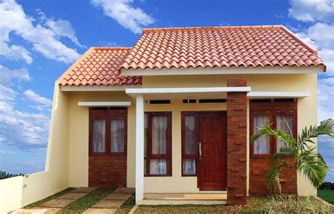 contoh warna rumah cream  elegan terbaru  desain