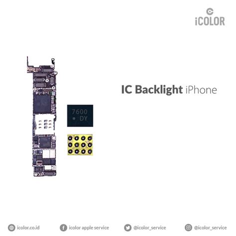 Jual Ic Backlight Iphone 6s And 6s Plus Jakarta Utara Icolor Service