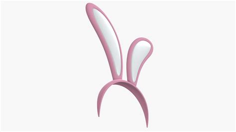 bunny ears headband   model cgtrader