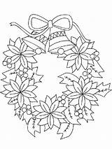 Wreath Coloring Christmas Pages Drawing Holly Printable Reef Printables Poinsettia Holidays Around Print Color Holiday Sheets Book Kids sketch template