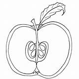 Apple Coloring Parts Pages Fruit Colouring Clipart Tree Core Printable Cut Kids Chart School Apples Getcolorings Worksheet Clip Worksheets Choose sketch template