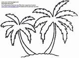 Palm Tree Coloring Trees Template Coconut Drawing Pages Printable Leaf Outline Stencil Shape Drawings Leaves Onesies Hawaii Getdrawings Templates Paper sketch template