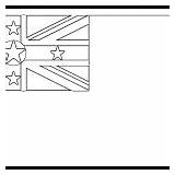 Niue Flag Colouring sketch template