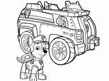 Paw Patrol Coloring Vehicles Pages Car Chase Police Getdrawings Getcolorings Printable sketch template