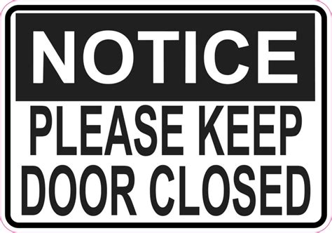 notice   door closed sticker vinyl business sign walmartcom