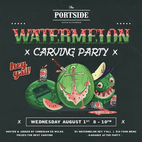 watermelon carving party portside