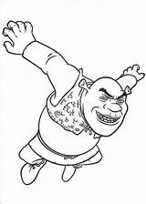 Shrek Coloring Pages Printable Kids sketch template